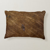 茶色の木の幹 アクセントクッション (裏面)