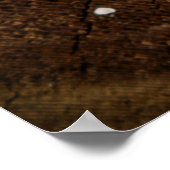 茶色の木の幹 ポスター (角)