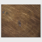 茶色の木の幹 ラッピングペーパー (フラット)