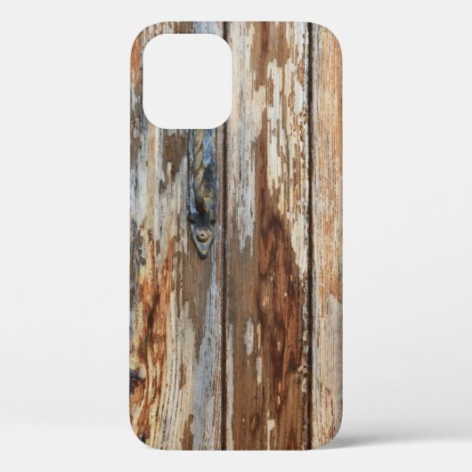 茶色の木の板の写真を閉じる Case-Mate iPhoneケース (裏面)