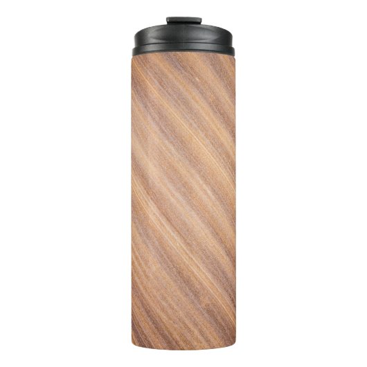 茶色の木の表面 タンブラー (正面)