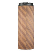 茶色の木の表面 タンブラー (裏面)