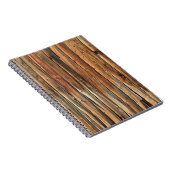 茶色の木の表面 ノートブック (右側)