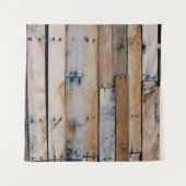 茶色の木壁 タペストリー (正面(横))