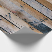 茶色の木壁 ラッピングペーパー (角)