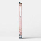 茶色の木戸の横の緑の植物 Case-Mate iPhoneケース (裏面 / 左)