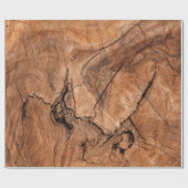 茶色の木材 ラッピングペーパー (フラット)