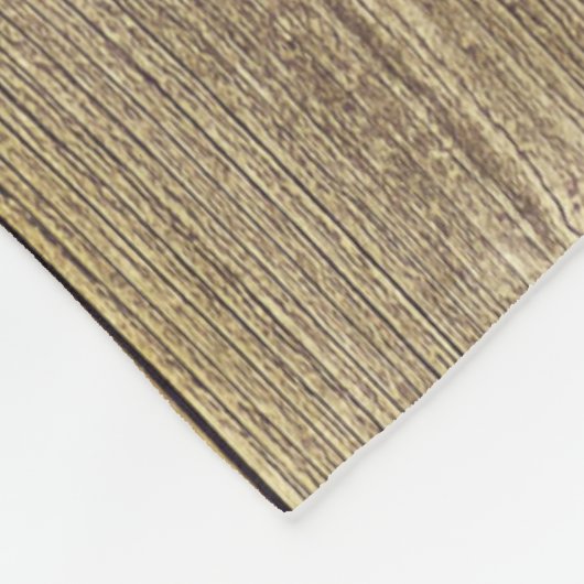 茶色の木柄ハンサム素朴 フリースブランケット (角)