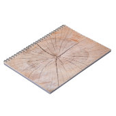 茶色の木版スラブ ノートブック (左側)