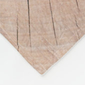 茶色の木版スラブ フリースブランケット (角)