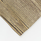 茶色の木目のパターン素朴フリースブランケット フリースブランケット (角)