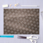 茶色の木目は、ロゴのビジネス用パッケージを追加します。 薄葉紙 (クラフト)