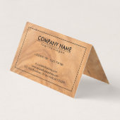 茶色の木結び目 名刺 (裏面)