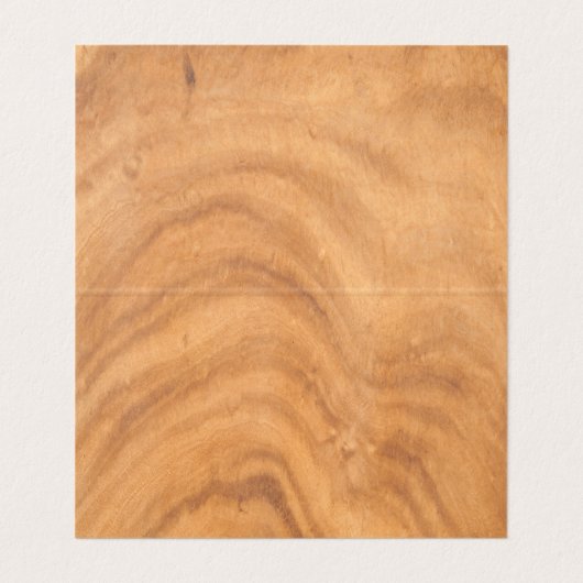 茶色の木結び目 名刺 (内部フラット)