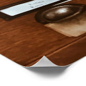 茶色の木製の引き出し ポスター (角)