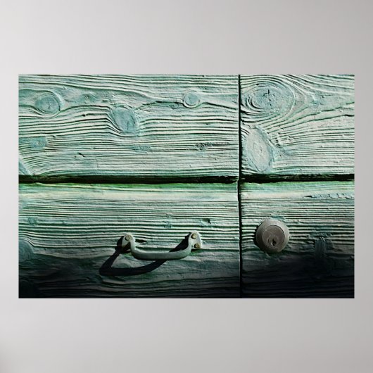 茶色の木製の引き出し ポスター (正面)