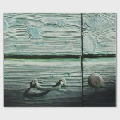 茶色の木製の引き出し ラッピングペーパー (フラット)