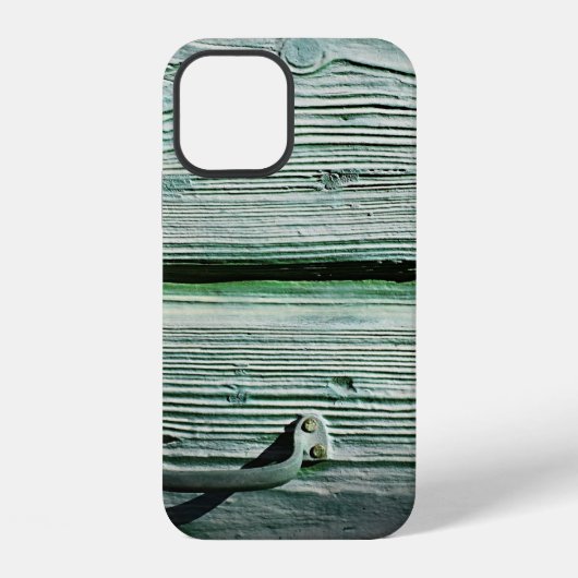 茶色の木製の引き出し iPhoneケース (裏面)