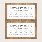 茶色の木製の板、ダブル素朴ロイヤリティ 名刺 (内部フラット)