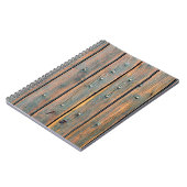 茶色の木製パネル ノートブック (左側)