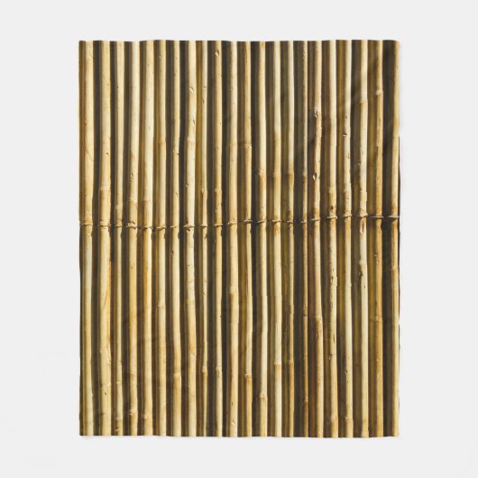 茶色の木製パネル フリースブランケット (正面)