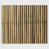 茶色の木製パネル ラッピングペーパー (フラット)