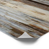 茶色の木製ボードのクローズアップ写真 ポスター (角)