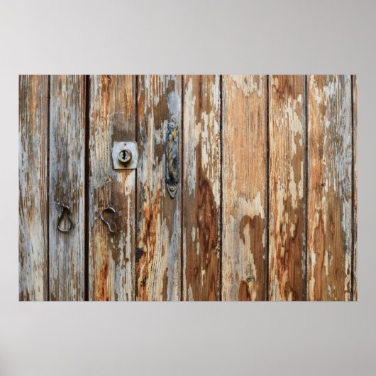 茶色の木製ボードのクローズアップ写真 ポスター (正面)