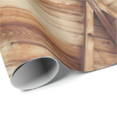 茶色の木製天井面 ラッピングペーパー (ロールコーナー)