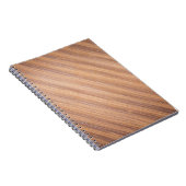 茶色の木製表面 ノートブック (右側)