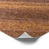 茶色の木製表面 ポスター (角)