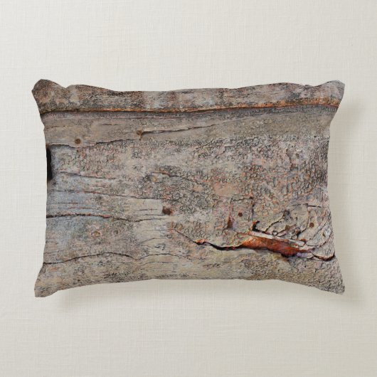 茶色の木 アクセントクッション (正面)