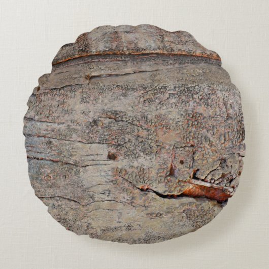 茶色の木 ラウンドクッション (正面)