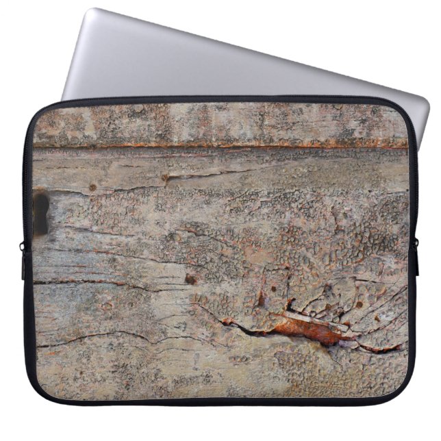 茶色の木 ラップトップスリーブ (正面)