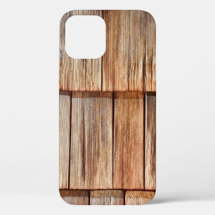 茶色の木 iPhone 12ケース
