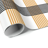 茶色の格子縞チェックパターン ラッピングペーパー (ロールコーナー)