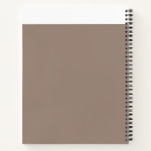 茶色の様々な色合いの質感のある背景 ノートブック (裏面)