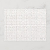 茶色の模様の白い背景 ポストカード (裏面)