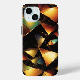 茶色の模様 iPhone 15ケース