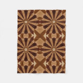 茶色の毛布 フリースブランケット (正面)