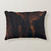 茶色の毛皮のコート アクセントクッション (正面)