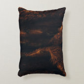 茶色の毛皮のコート アクセントクッション (正面(垂直))