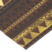 茶色の民族のアフリカの金パターン テーブルクロス (アングル)