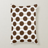 茶色の水玉模様 アクセントクッション (正面(垂直))