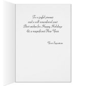 茶色の波毛のクリスマスガール (内側 (右))