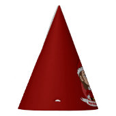 茶色の波毛のクリスマスガール パーティーハット (左)