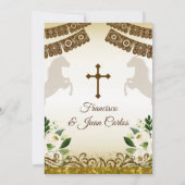 茶色の洗礼男子メキシコフィエスタ招待状 招待状 (裏面)