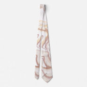 茶色の液体アクリル投げ ネクタイ (裏面)