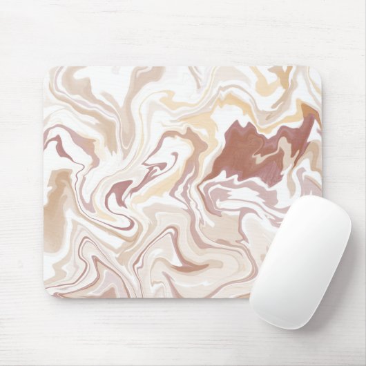 茶色の液体アクリル投げ マウスパッド (マウス)