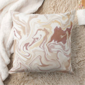 茶色の液状アクリル クッション (ブランケット)